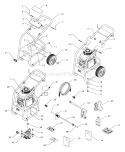 Page B Diagram and Parts List for 1537-0  Briggs and Stratton Pressure Washer